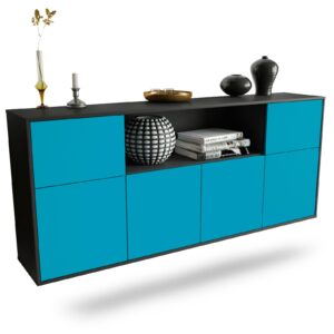 Sideboard West Valley City, Türkis, hängend (180x79x35cm)