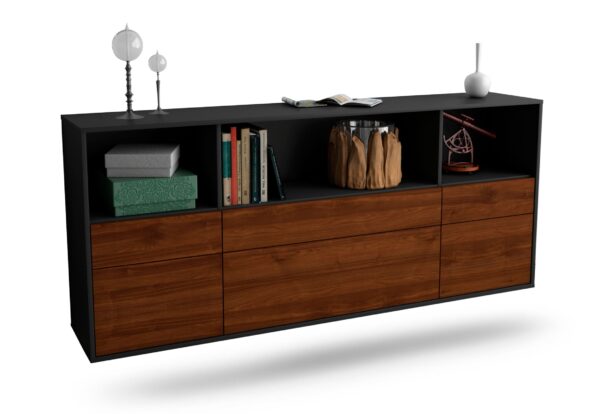 Sideboard Cary, Walnuss, hängend (180x79x35cm)