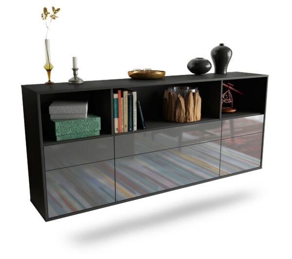 Sideboard Cary, Grau, hängend (180x79x35cm)