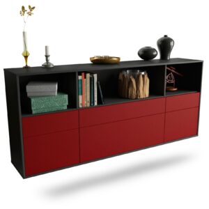 Sideboard Cary, Bordeaux, hängend (180x79x35cm)