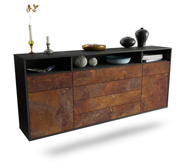 Sideboard Bellevue, Rost, hängend (180x79x35cm)
