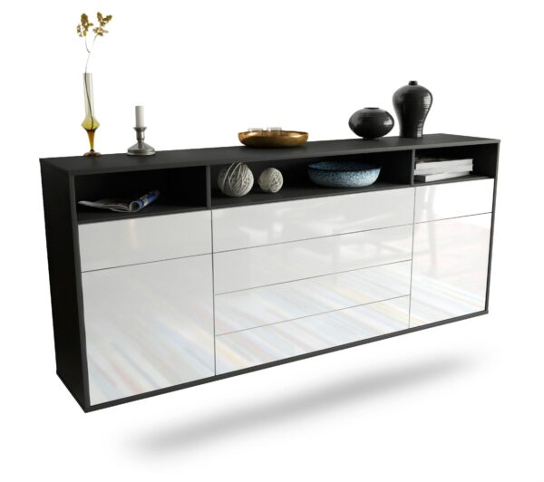 Sideboard Bellevue, Weiß, hängend (180x79x35cm)