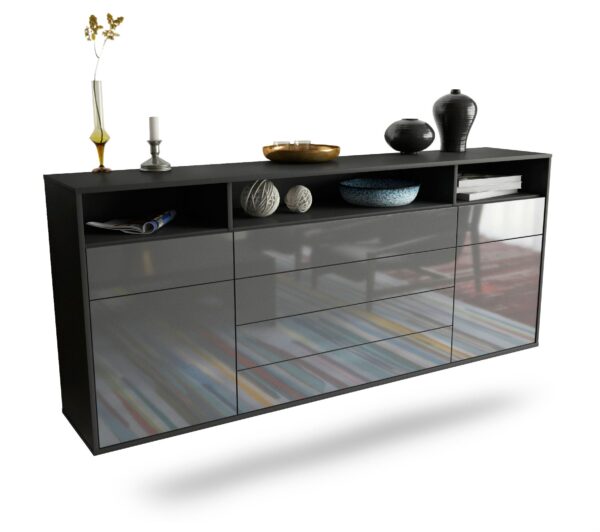 Sideboard Bellevue, Grau, hängend (180x79x35cm)