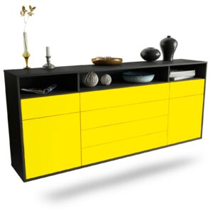Sideboard Bellevue, Gelb, hängend (180x79x35cm)