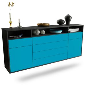 Sideboard Bellevue, Türkis, hängend (180x79x35cm)