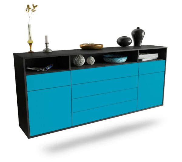 Sideboard Bellevue, Türkis, hängend (180x79x35cm)