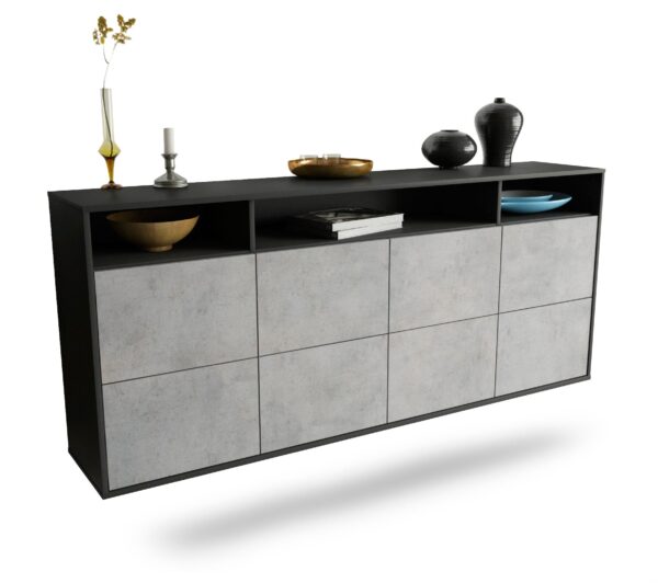 Sideboard Concord, Beton, hängend (180x79x35cm)