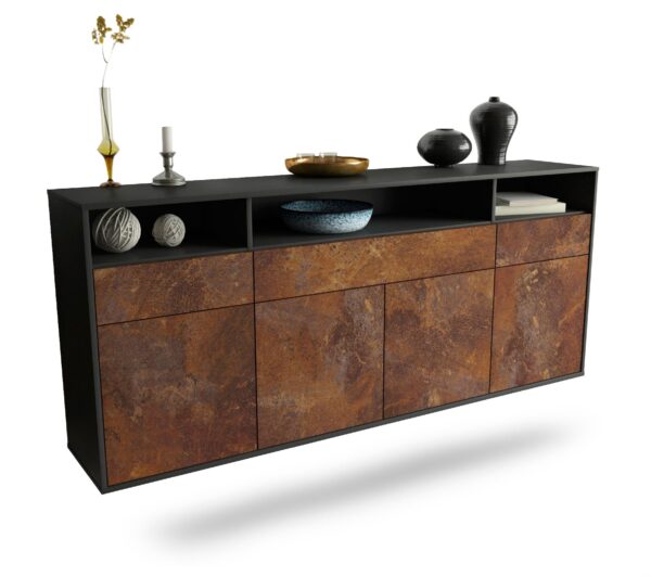 Sideboard Simi Valley, Rost, hängend (180x79x35cm)