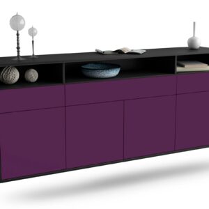 Sideboard Simi Valley, Lila, hängend (180x79x35cm)