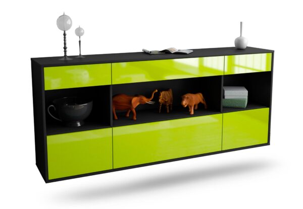 Sideboard Clarksville, Grün, hängend (180x79x35cm)