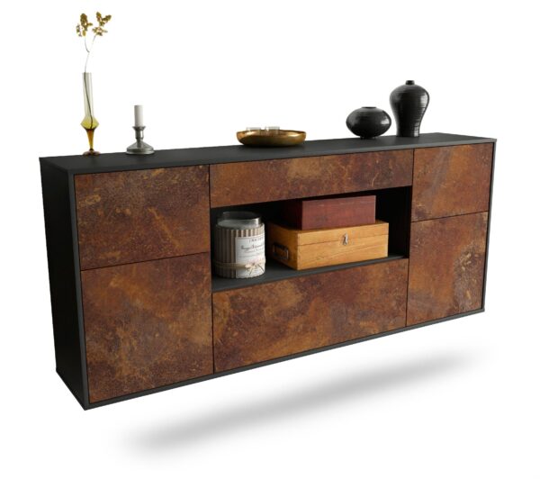 Sideboard Visalia, Rost, hängend (180x79x35cm)