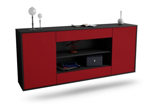 Sideboard Olathe, Bordeaux, hängend (180x79x35cm)