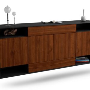 Sideboard Evansville, Walnuss, hängend (180x79x35cm)