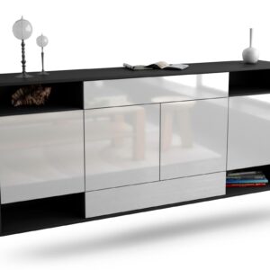 Sideboard Evansville, Weiß, hängend (180x79x35cm)