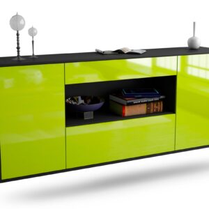 Sideboard Ann Arbor, Grün, hängend (180x79x35cm)
