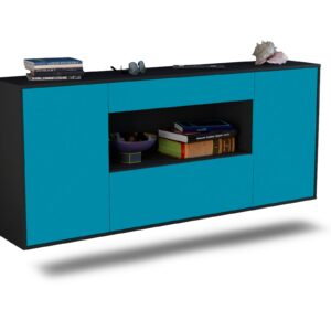 Sideboard Ann Arbor, Türkis, hängend (180x79x35cm)