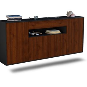 Sideboard Lansing, Walnuss, hängend (180x79x35cm)