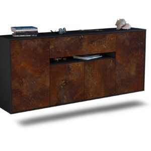 Sideboard Flint, Rost, hängend (180x79x35cm)