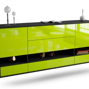 Sideboard Lafayette, Grün, hängend (180x79x35cm)