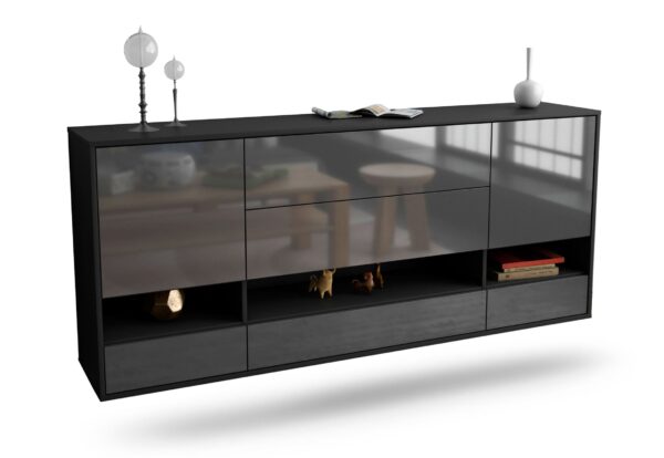 Sideboard Lafayette, Grau, hängend (180x79x35cm)