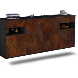 Sideboard Killeen, Rost, hängend (180x79x35cm)