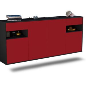 Sideboard Killeen, Bordeaux, hängend (180x79x35cm)