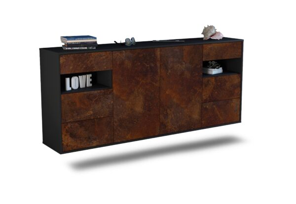 Sideboard Thornton, Rost, hängend (180x79x35cm)