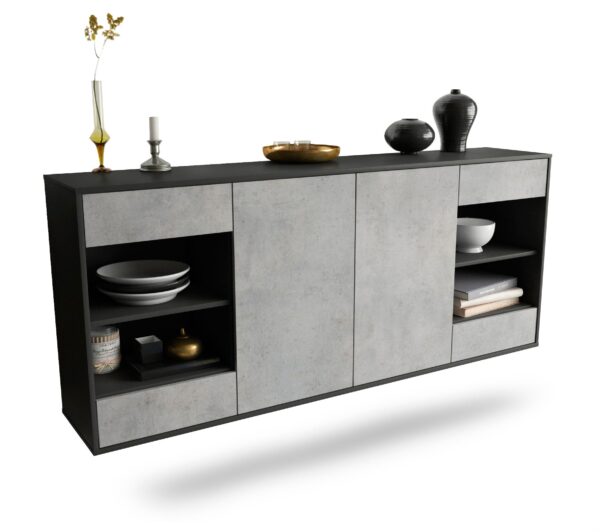 Sideboard Independence, Beton, hängend (180x79x35cm)