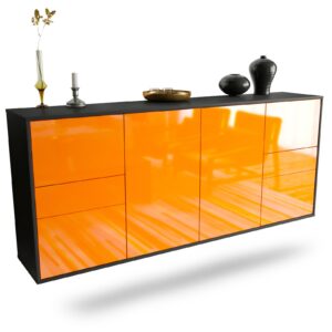 Sideboard Beaumont, Orange, hängend (180x79x35cm)
