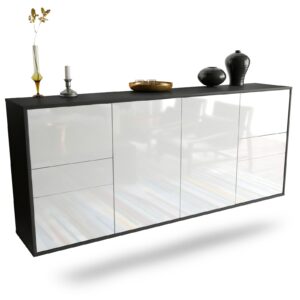 Sideboard Beaumont, Weiß, hängend (180x79x35cm)