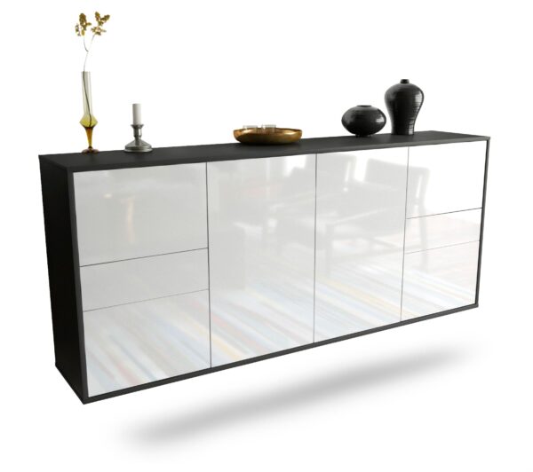 Sideboard Beaumont, Weiß, hängend (180x79x35cm)