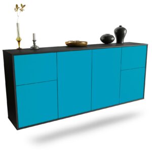 Sideboard Costa Mesa, Türkis, hängend (180x79x35cm)