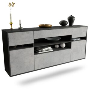 Sideboard Miramar, Beton, hängend (180x79x35cm)
