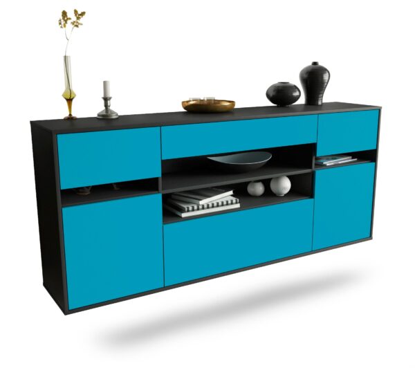 Sideboard Miramar, Türkis, hängend (180x79x35cm)