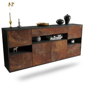 Sideboard Downey, Rost, hängend (180x79x35cm)