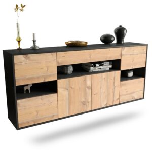 Sideboard Downey, Pinie, hängend (180x79x35cm)