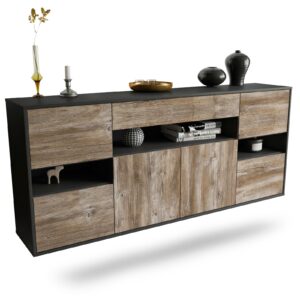 Sideboard Downey, Treibholz, hängend (180x79x35cm)