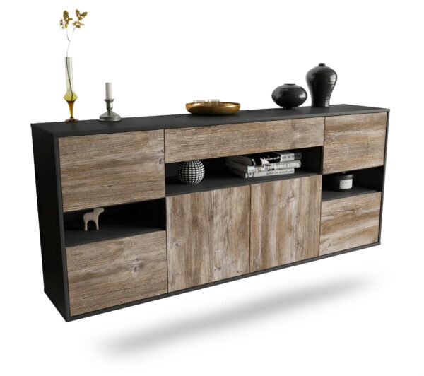 Sideboard Downey, Treibholz, hängend (180x79x35cm)