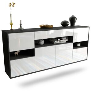 Sideboard Downey, Weiß, hängend (180x79x35cm)