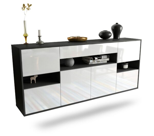Sideboard Downey, Weiß, hängend (180x79x35cm)