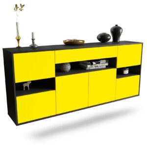 Sideboard Downey, Gelb, hängend (180x79x35cm)