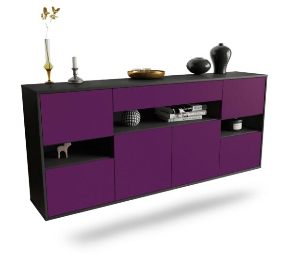 Sideboard Downey, Lila, hängend (180x79x35cm)