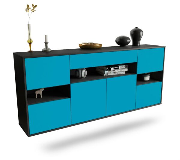 Sideboard Downey, Türkis, hängend (180x79x35cm)