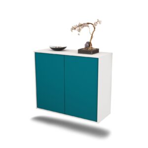 Sideboard Hialeah, Türkis, hängend (92x79x35cm)