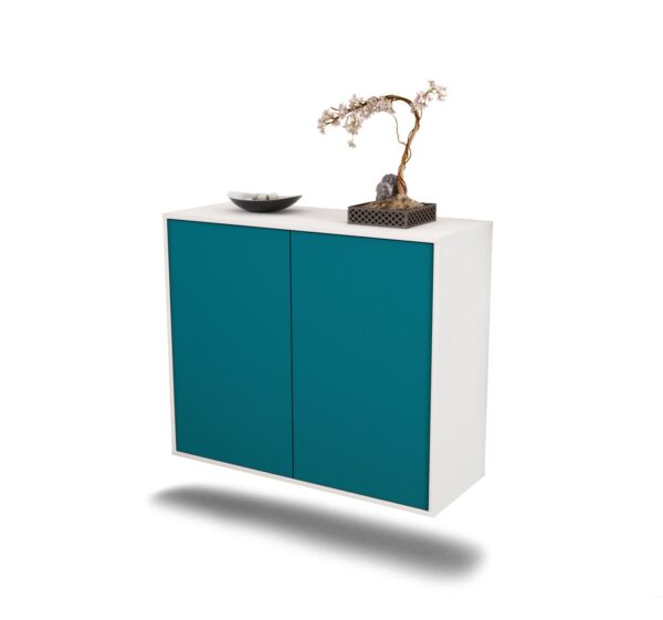 Sideboard Hialeah, Türkis, hängend (92x79x35cm)