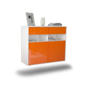 Sideboard North Las Vegas, Orange, hängend (92x79x35cm)