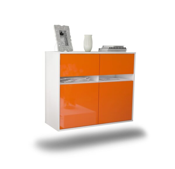 Sideboard Akron, Orange, hängend (92x79x35cm)