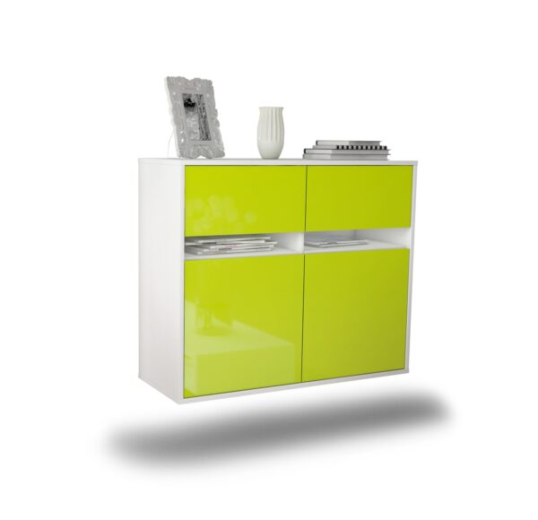Sideboard Akron, Grün, hängend (92x79x35cm)