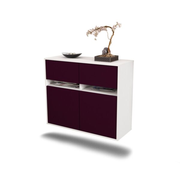 Sideboard Akron, Lila, hängend (92x79x35cm)