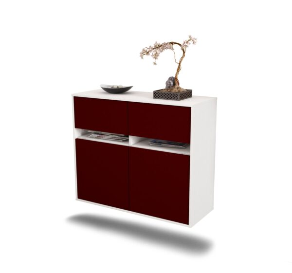 Sideboard Akron, Bordeaux, hängend (92x79x35cm)